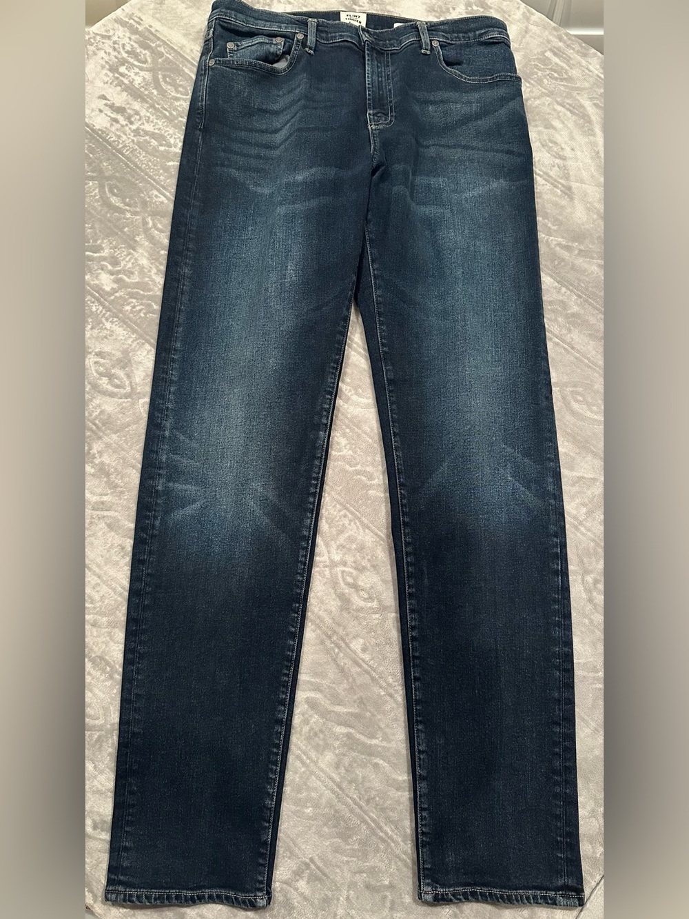 Men’s Flint and Tinder Tapered Fit Jeans in Dark Blue